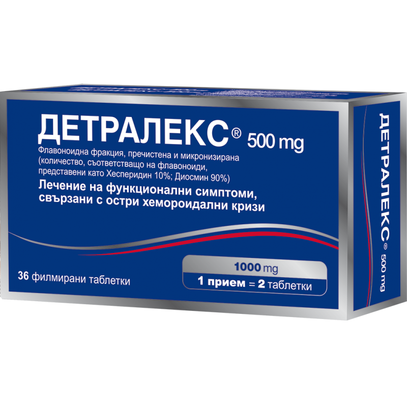 ᐉ ДЕТРАЛЕКС табл 500 мг х 90 бр | Аптека Феникс